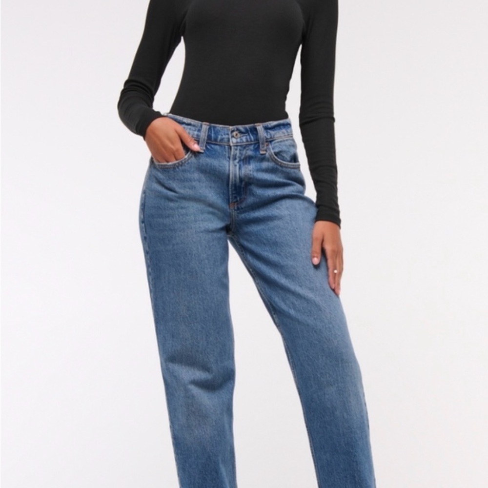 Abercrombie & Fitch Classic Blue Straight Leg Jeans